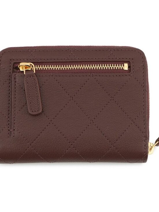 Chanel Bifold Wallet CC Logo Round Zip Compact Grain Gotoskin - Picture 3 of 10